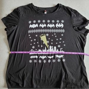 Plus size Batman faux winter sweater shirt